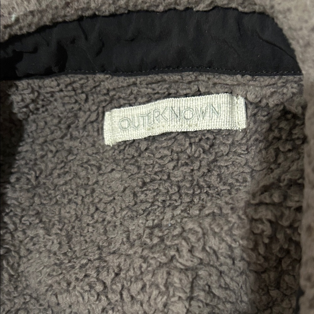 Outerknown Gray Sherpa Hoodie